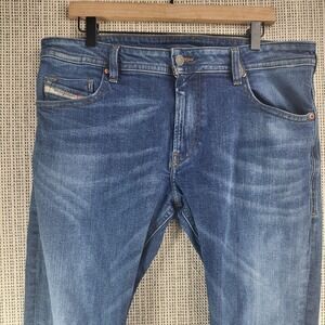 Diesel Thommer-X Jeans Mens 34x30 Blue Slim Fit Denim Distressed Italy RC006